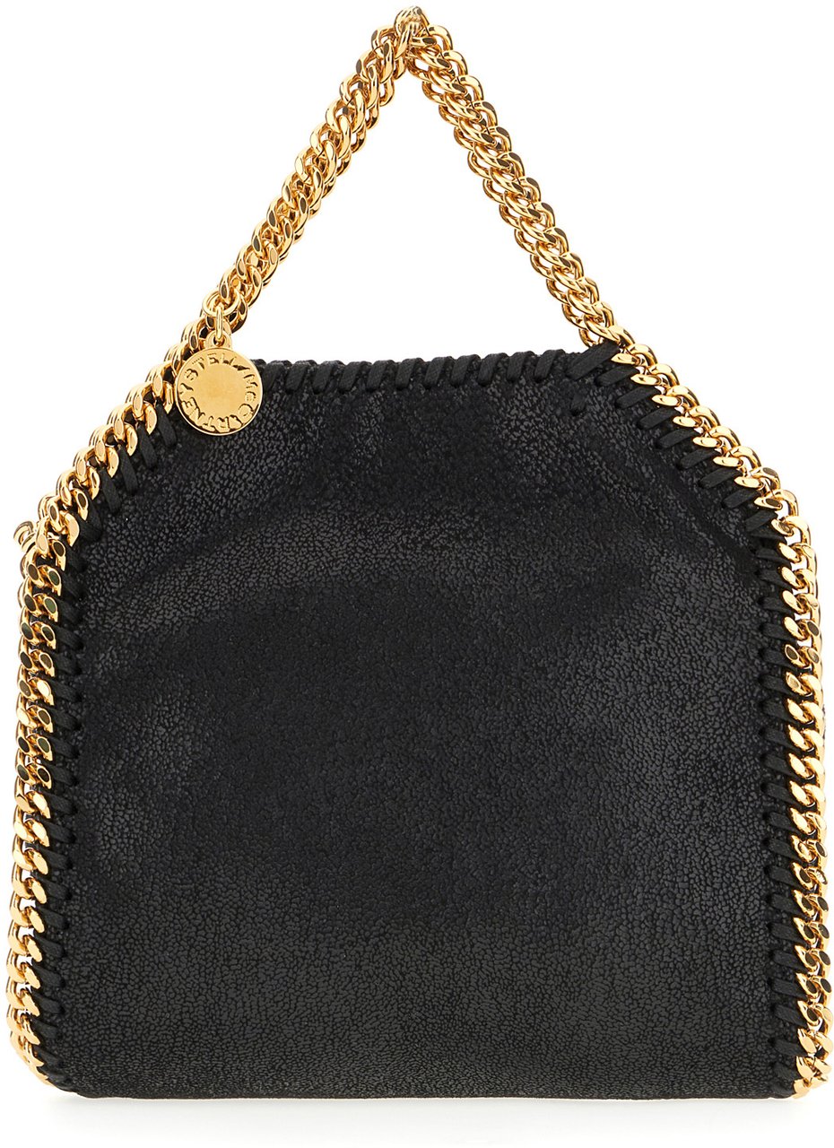 Stella McCartney Stella McCartney Black shaggy deer tiny Falabella handbag Zwart