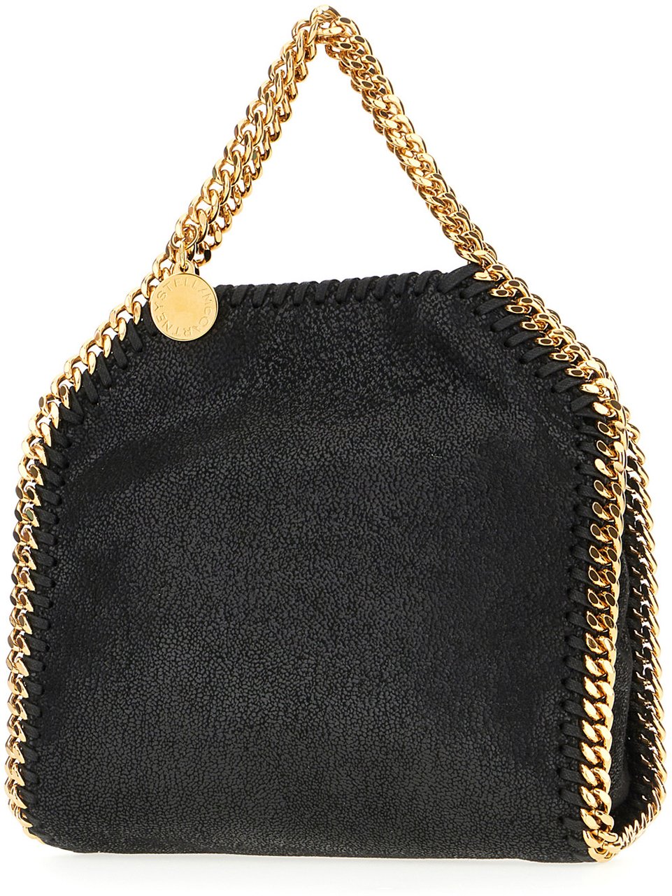 Stella McCartney Stella McCartney Black shaggy deer tiny Falabella handbag Zwart