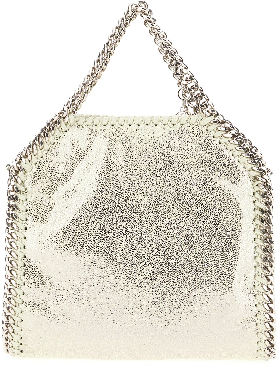 Stella McCartney Stella Mccartney Pastel green shaggy deer tiny Falabella handbag Groen