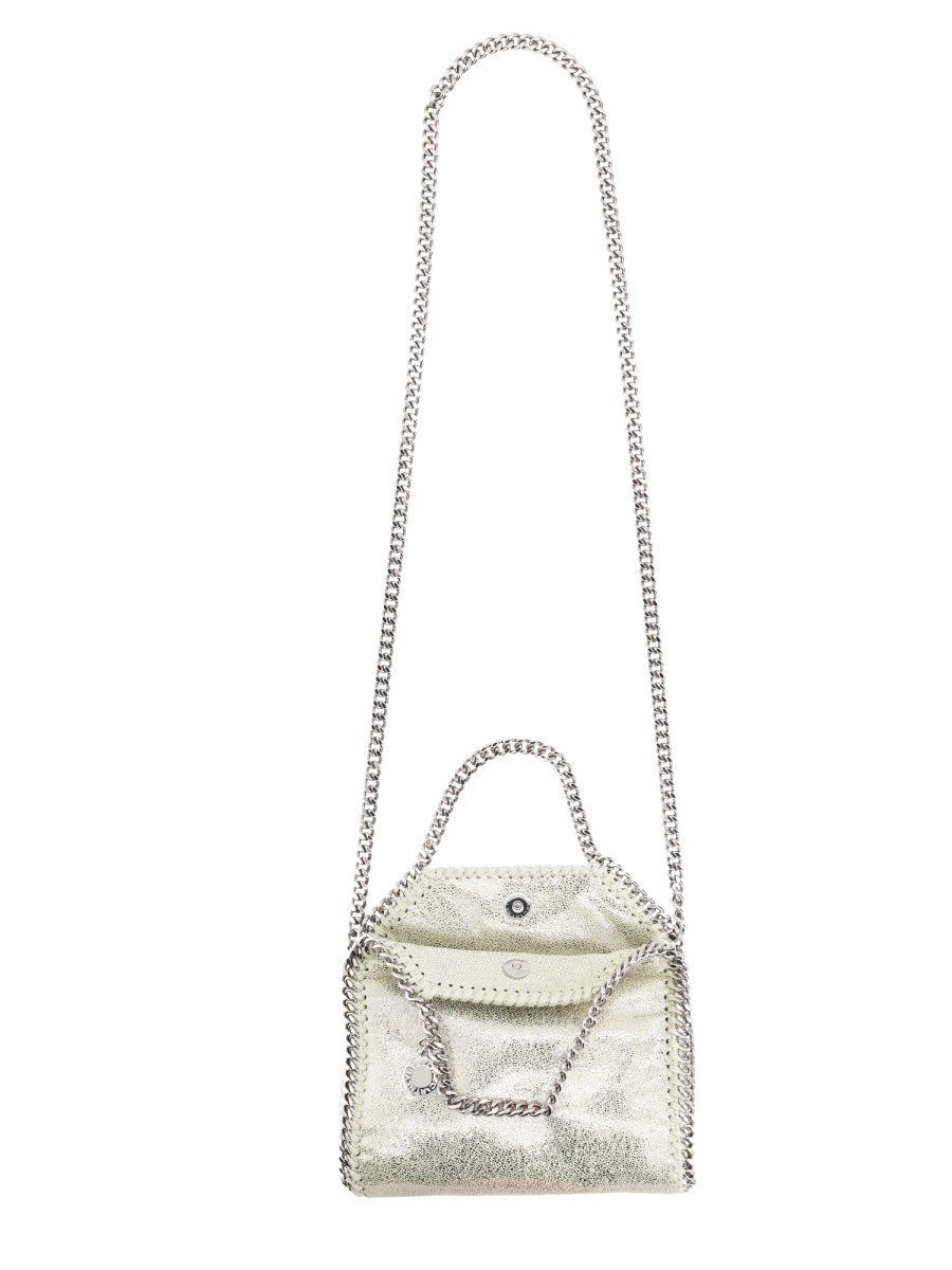 Stella McCartney Falabella Micro Metallic Chain Bag Wit