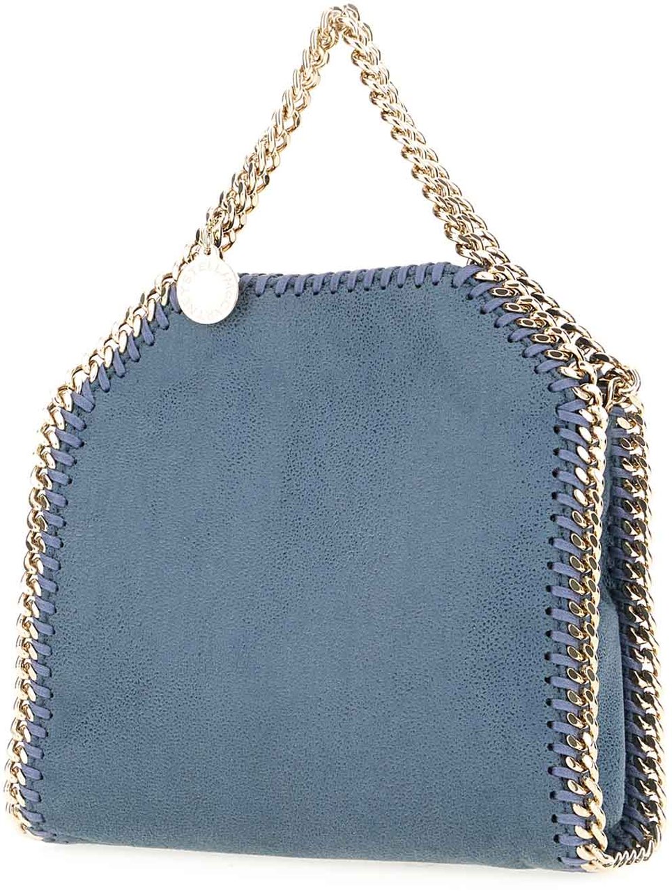 Stella Mccartney Powder blue shaggy deer Falabella handbag Blauw