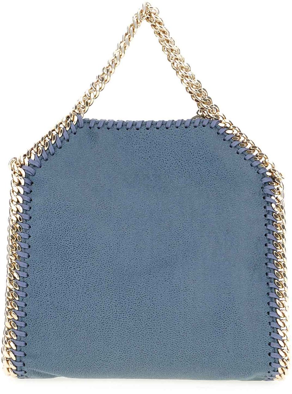Stella Mccartney Powder blue shaggy deer Falabella handbag Blauw