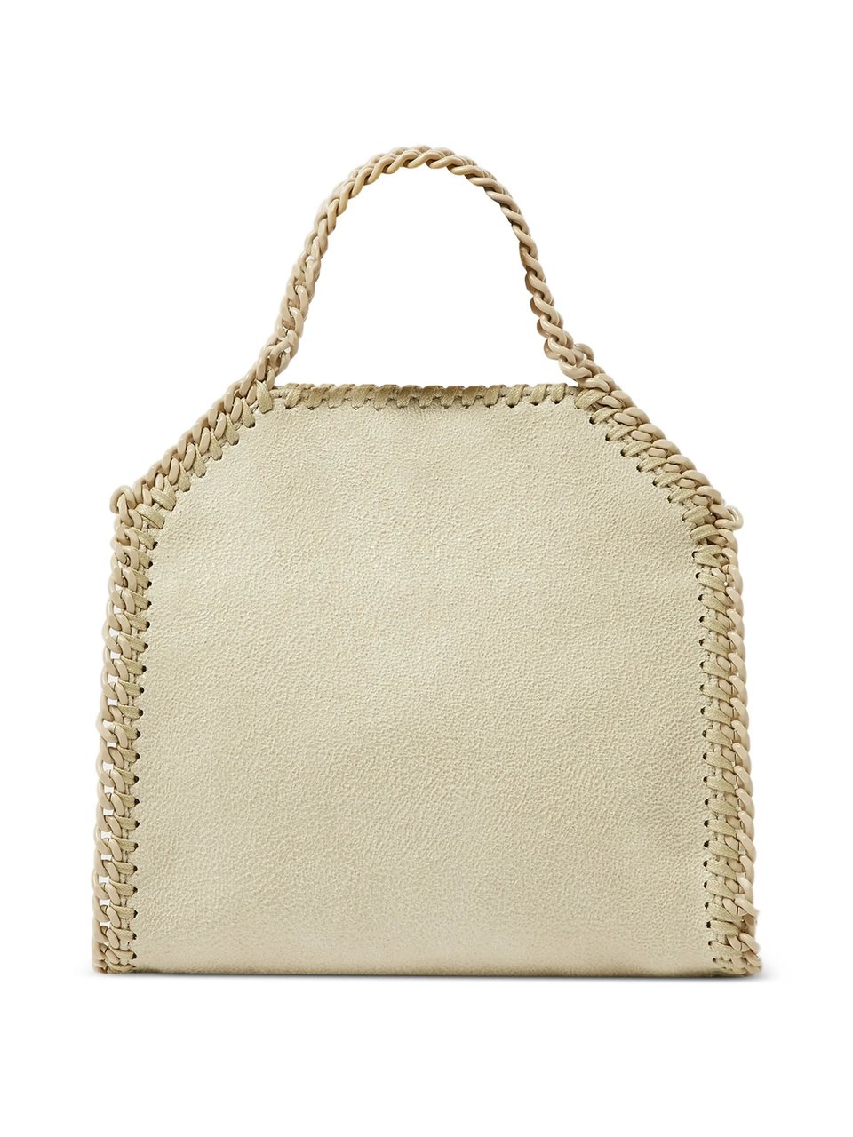 Stella McCartney Braided Trimmed Tiny Shoulder Bag with Detachable Chain Strap Neutraal