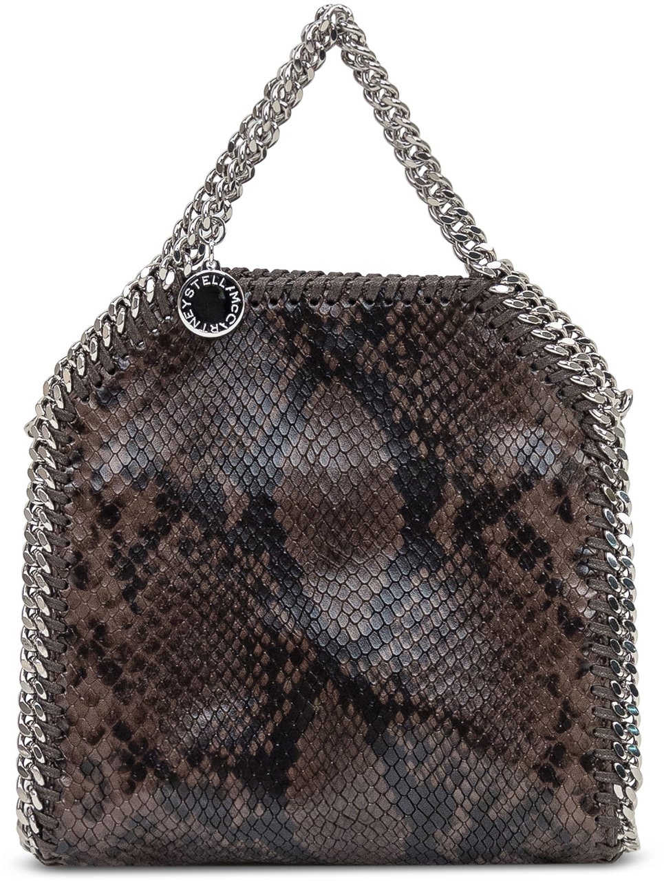 Stella McCartney Borsa Falabella Tiny Stella McCartney in Effetto Pitone Bruin