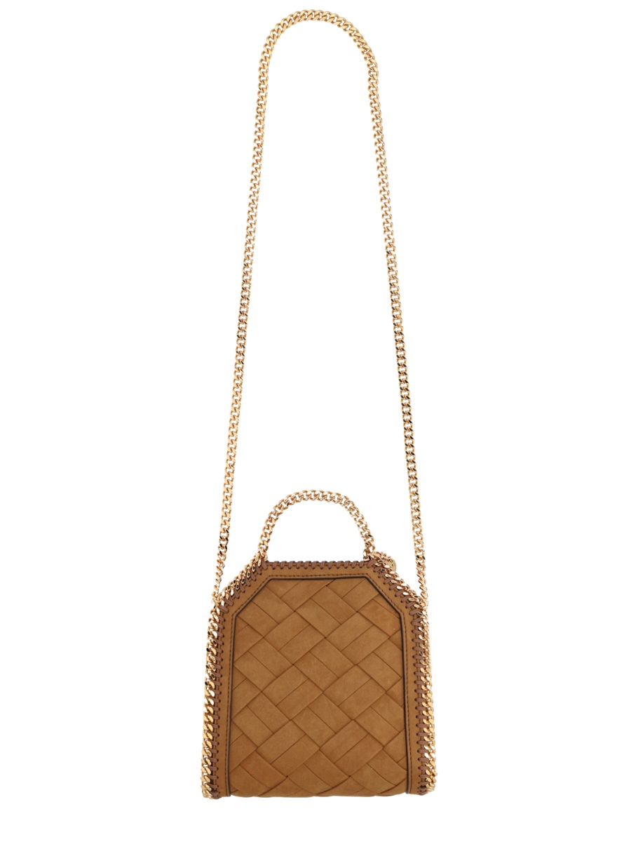 Stella McCartney Falabella Micro Quilted Crossbody Bag Bruin