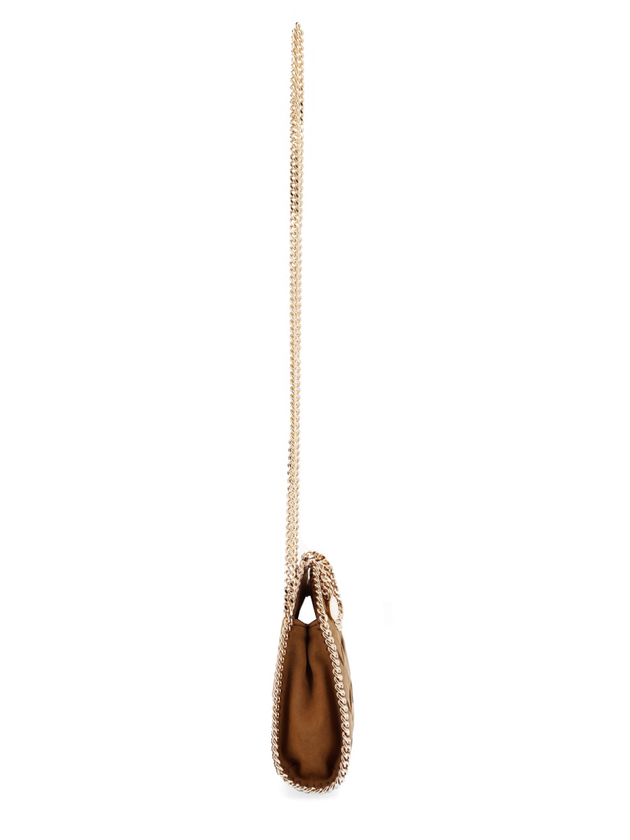 Stella McCartney Falabella Micro Quilted Crossbody Bag Bruin