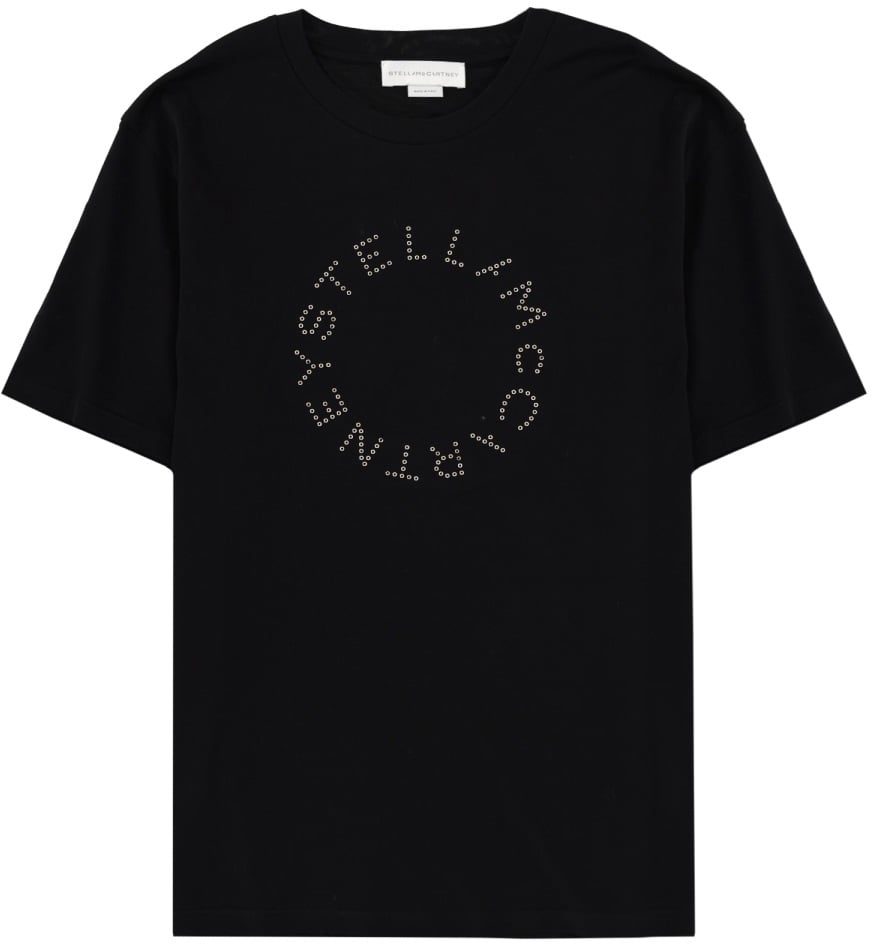 Stella McCartney T-SHIRT WITH LOGO Zwart