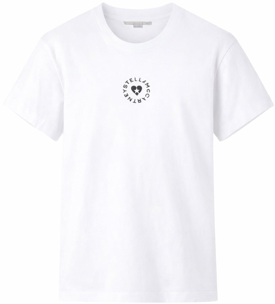Stella McCartney T-SHIRT WITH LOGO Wit