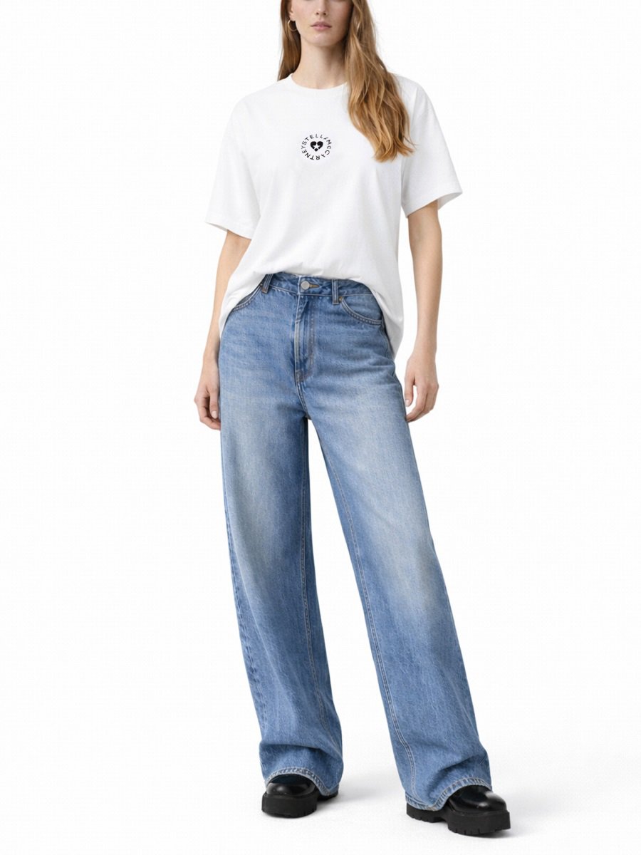 Stella McCartney T-SHIRT WITH LOGO Wit