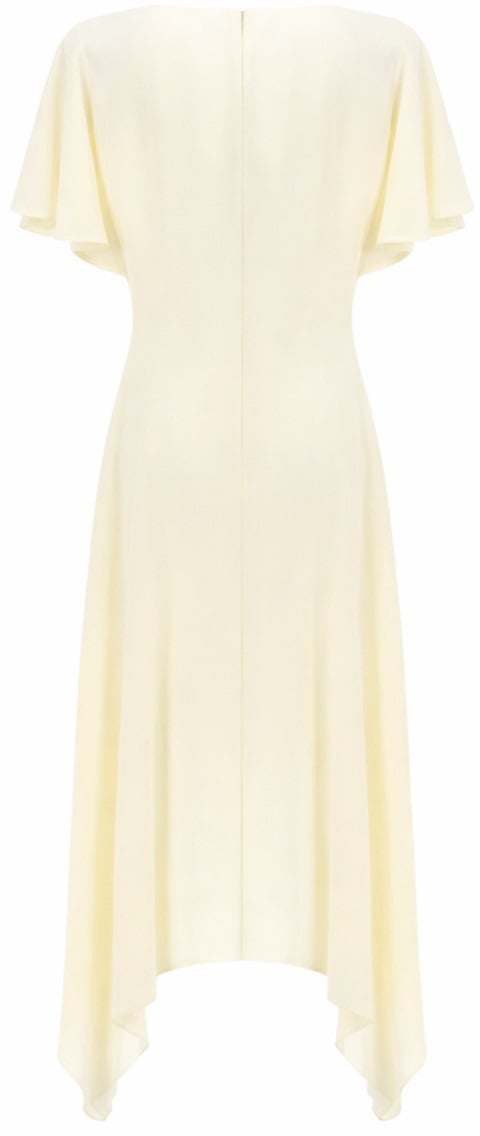 Stella McCartney V-NECK MIDI DRESS Wit