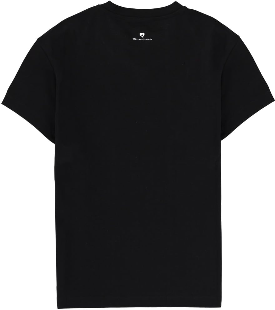 Stella McCartney T-SHIRT WITH LOGO Zwart