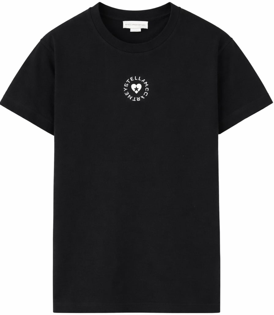 Stella McCartney T-SHIRT WITH LOGO Zwart