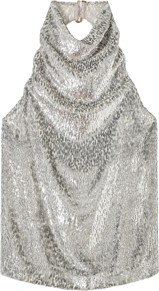 Stella McCartney "FIL COUPE" TOP Zilver