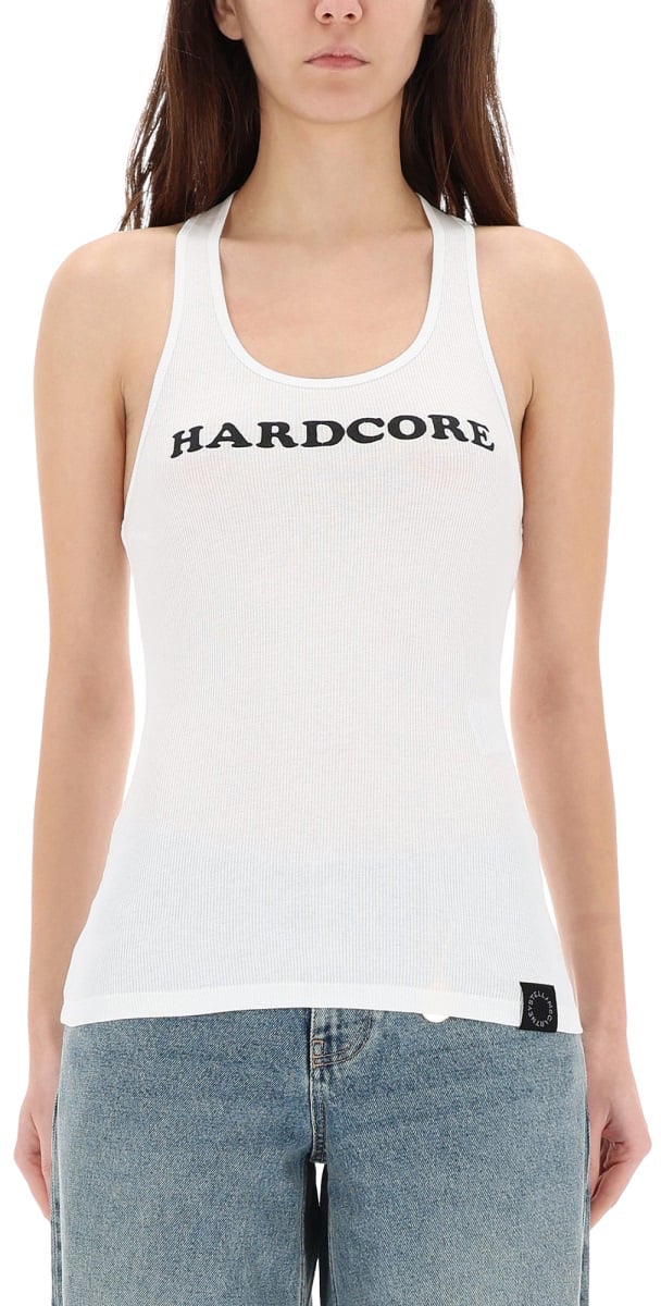 Stella McCartney TOP "HARDCORE" Wit
