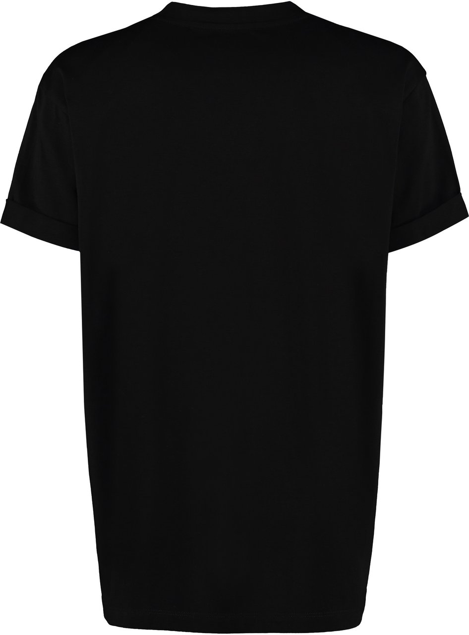 Stella McCartney Embroidered star detail cotton t-shirt Zwart