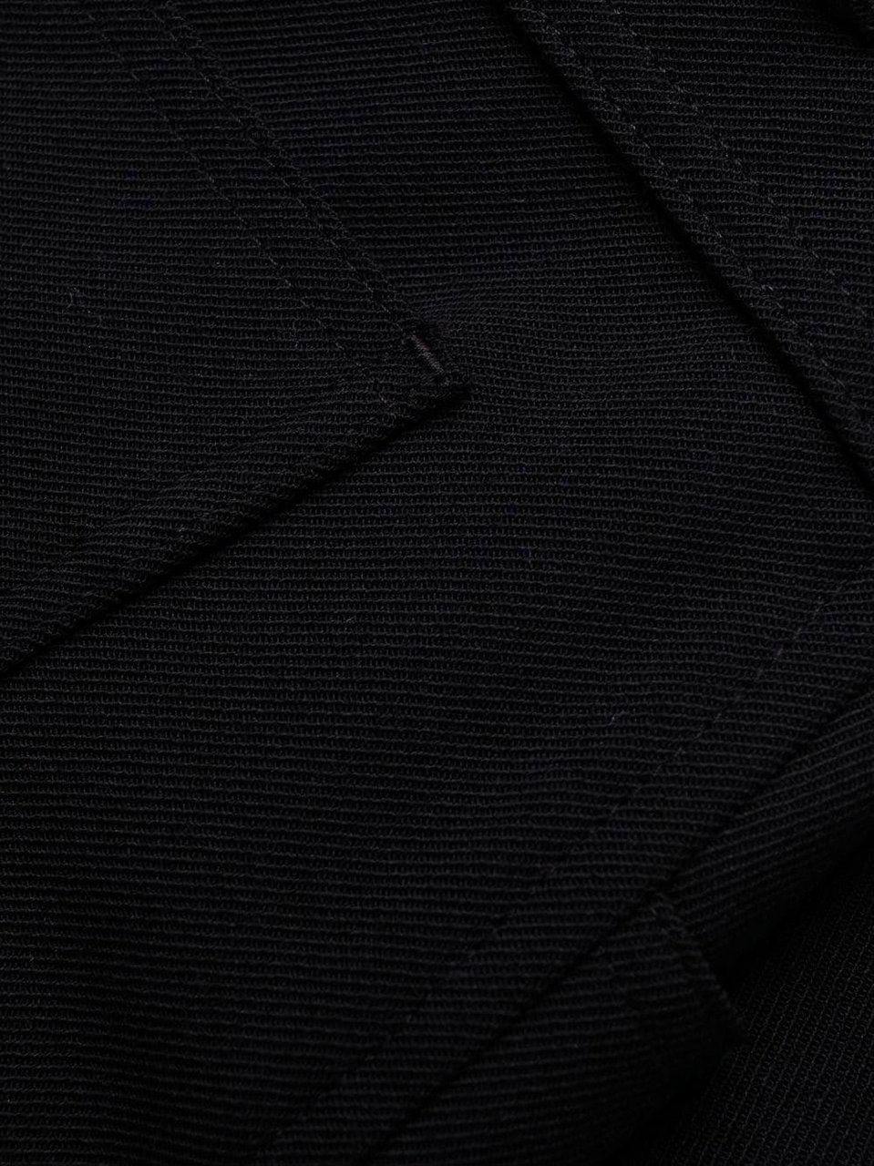 Stella McCartney Black Trousers Tailored Wide-Leg Fabric Pants Zwart