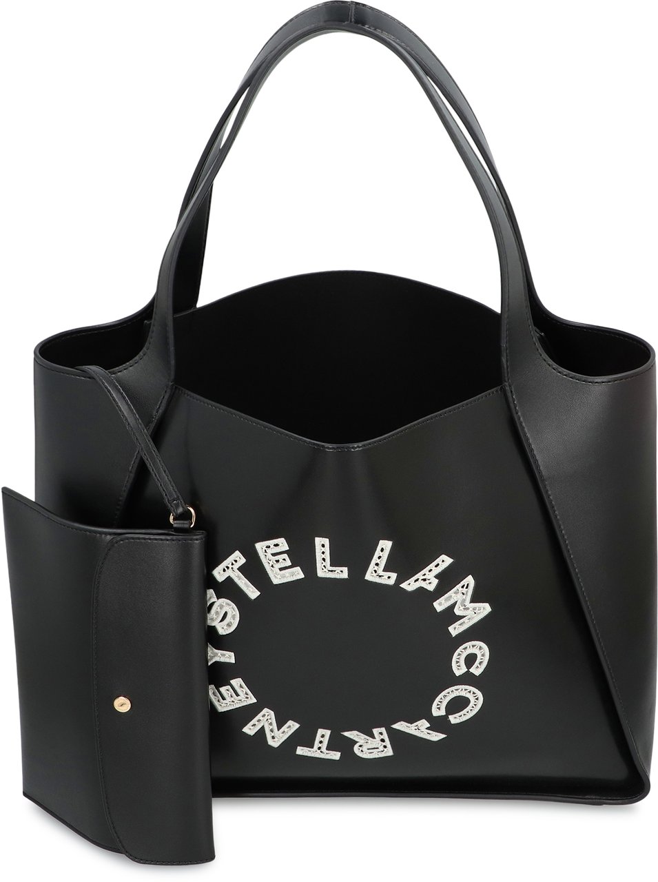 Stella McCartney Tote bag Logo Zwart