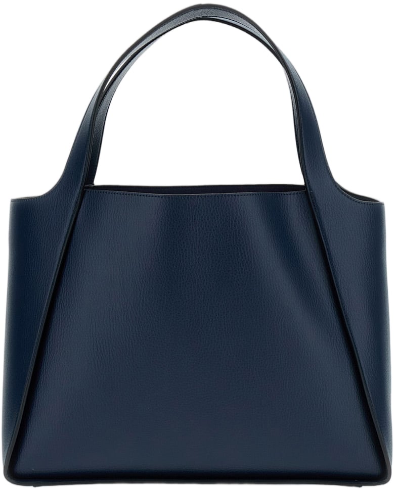 Stella McCartney Structured Vegan Leather Tote Bag Blauw