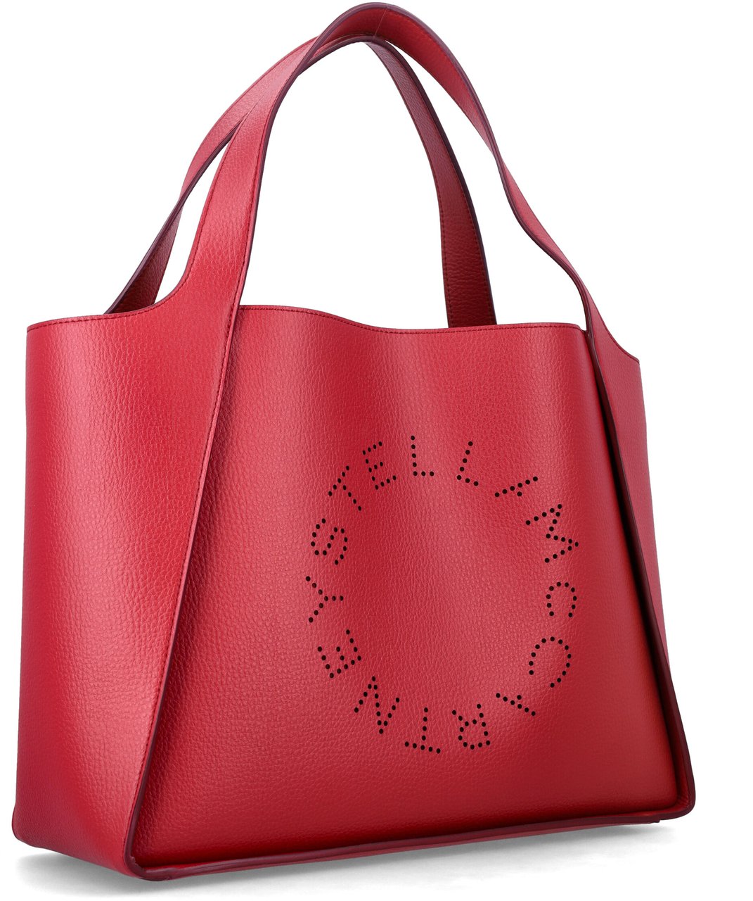 Stella McCartney Logo Tote Raspberry Rood