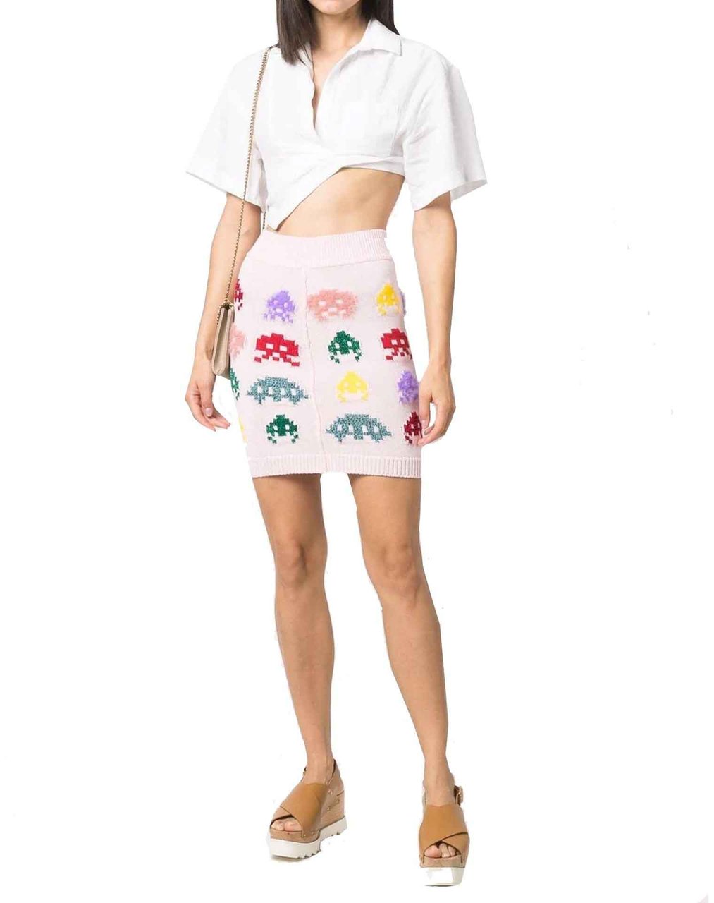 Stella Mccartney Gamer Knit Skirt Roze