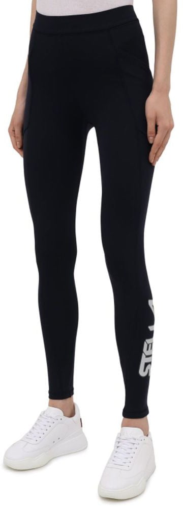 Stella McCartney Stella McCartney Blue Polyamide Athletic Pants Blauw