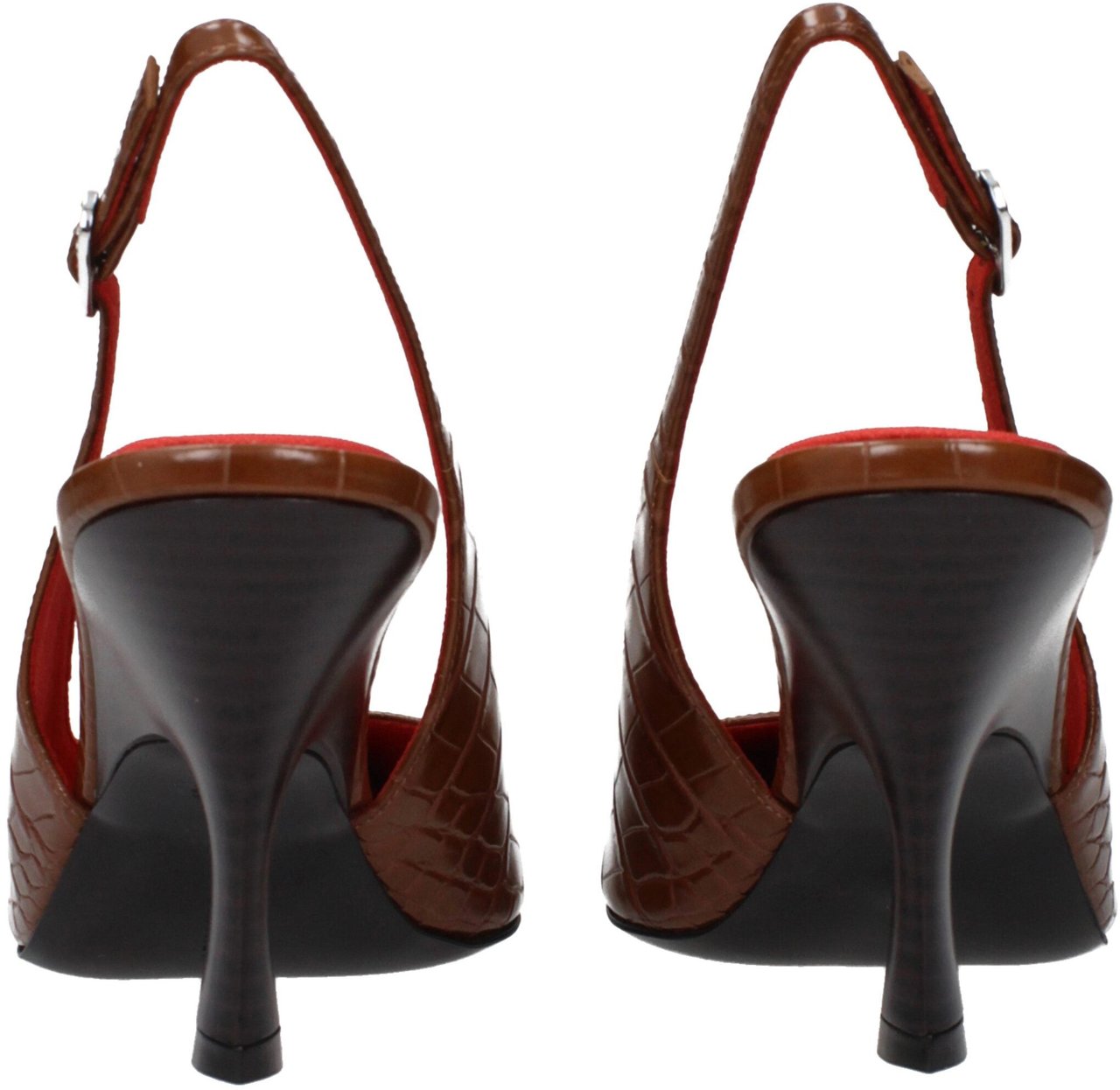 Stella McCartney Brown Leather High Heel Pumps Bruin