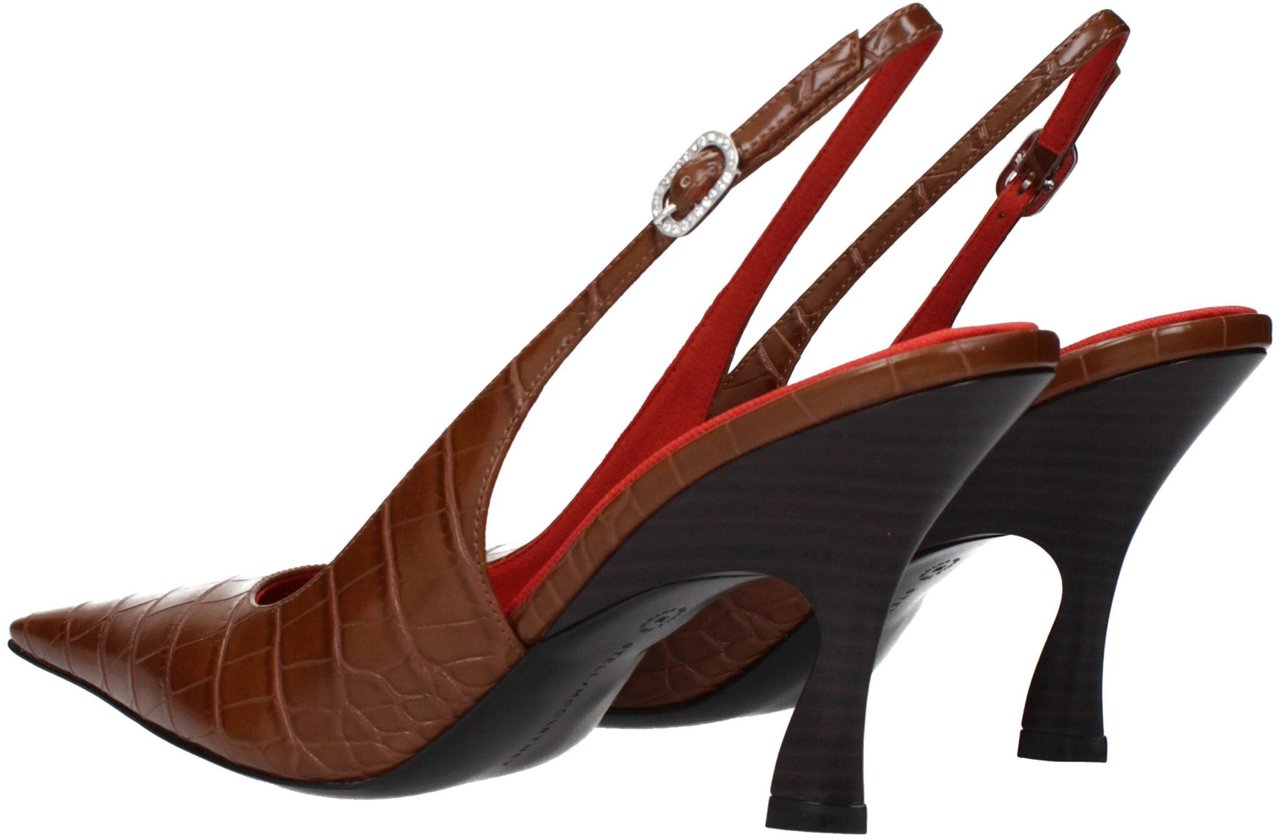 Stella McCartney Brown Leather High Heel Pumps Bruin