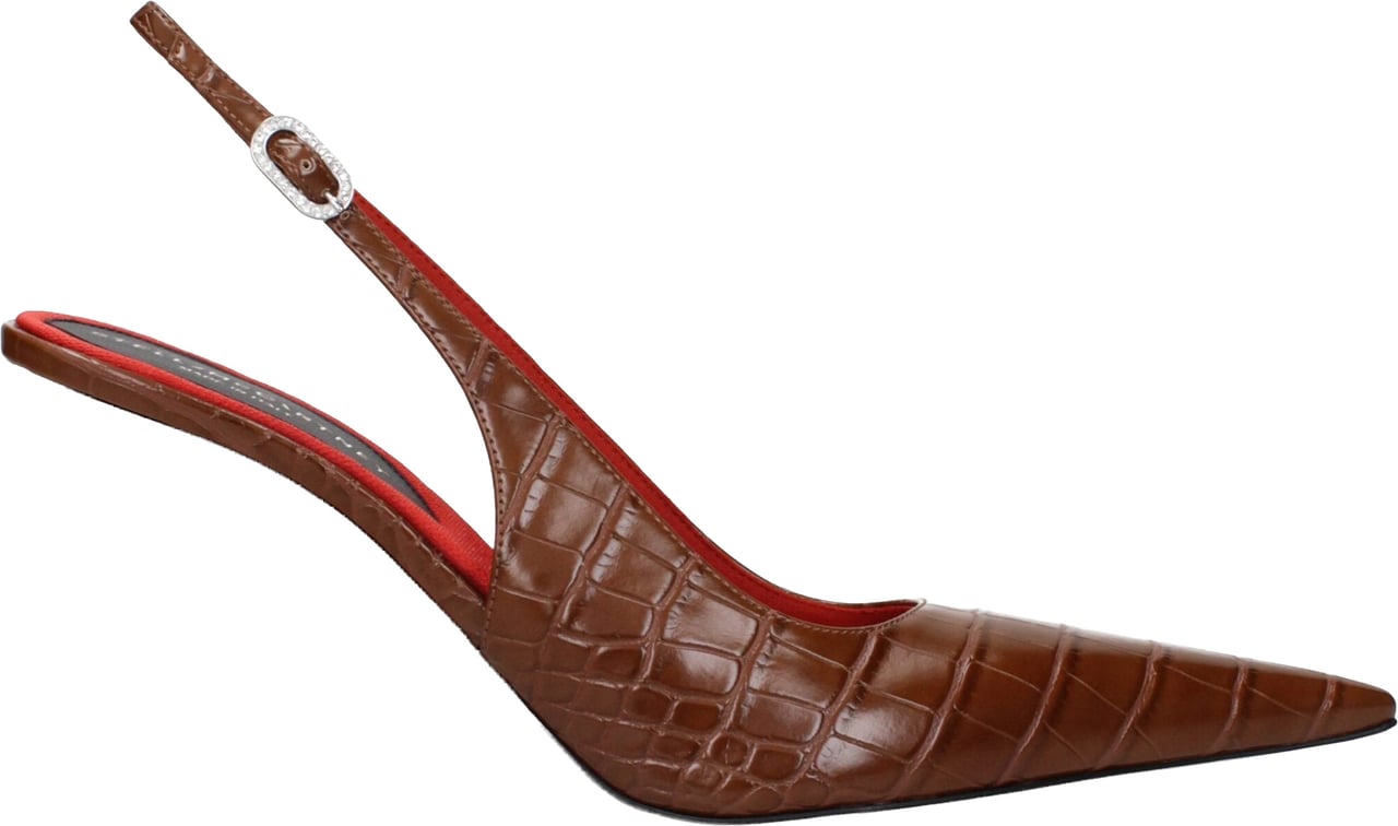 Stella McCartney Brown Leather High Heel Pumps Bruin