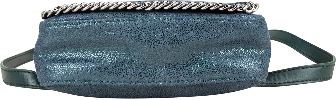 Stella McCartney Stella McCartney Suede Leather Mini Falabella Crossbody Bag Blauw