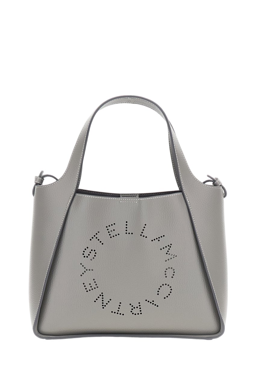 Stella McCartney Grey Alter Mat Vegan Leather Tote Bag Grijs