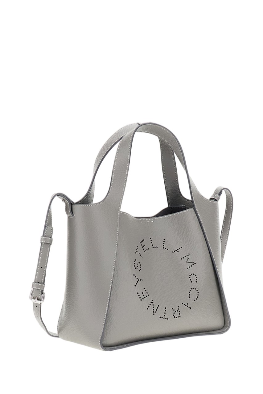 Stella McCartney Grey Alter Mat Vegan Leather Tote Bag Grijs