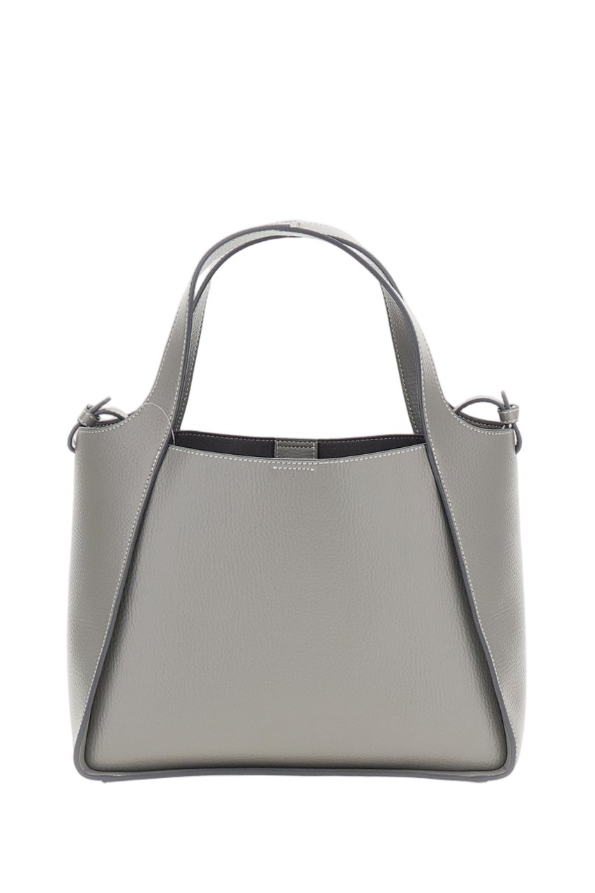 Stella McCartney Grey Alter Mat Vegan Leather Tote Bag Grijs