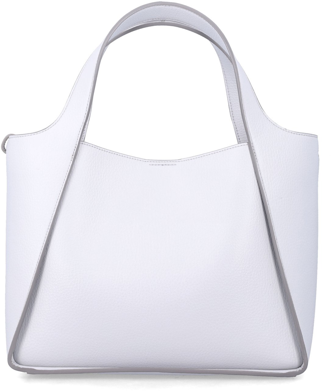 Stella McCartney Logo Crossbody Tote Bag Eco Embossed Gra Grigio Grijs