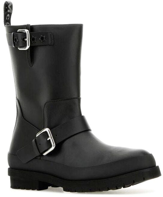 Stella McCartney Black Polyester Ankle Boots Zwart