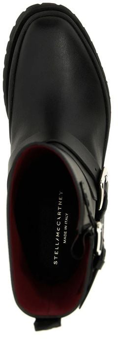 Stella McCartney Black Polyester Ankle Boots Zwart
