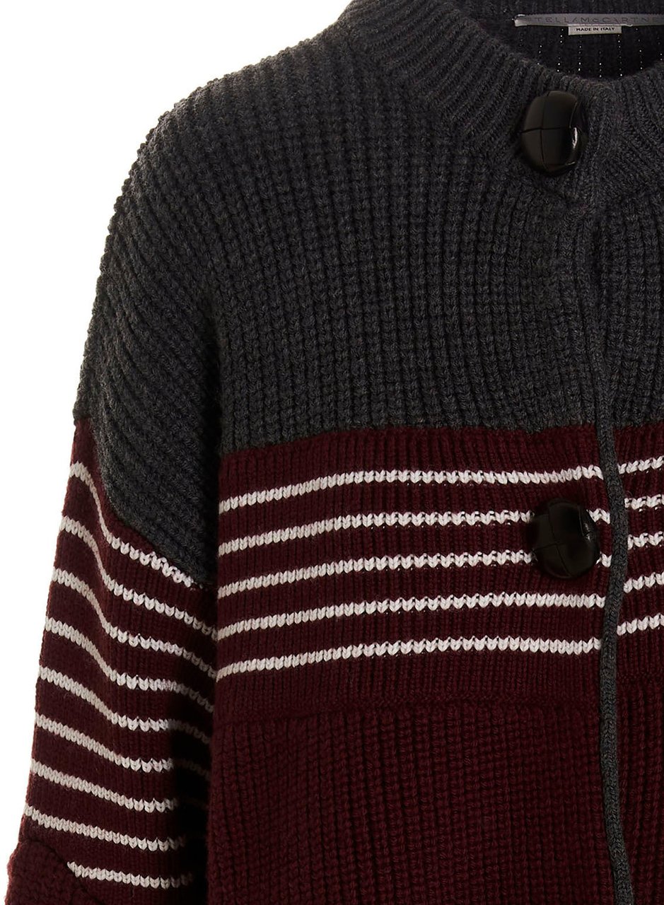 Stella McCartney Multicolor Virgin Wool Coat Divers