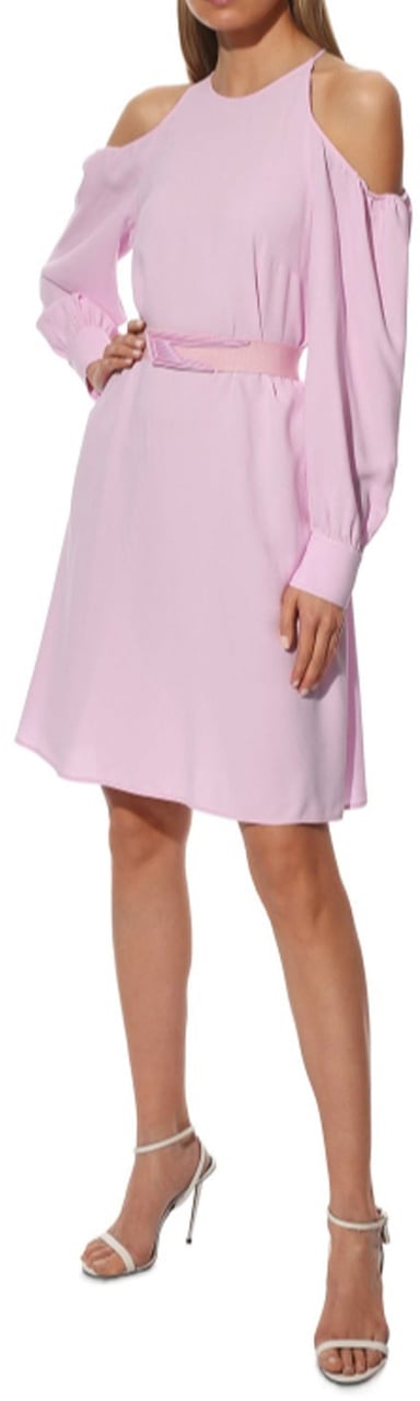 Stella McCartney Stella Mccartney Cut Shoulders Dress Roze