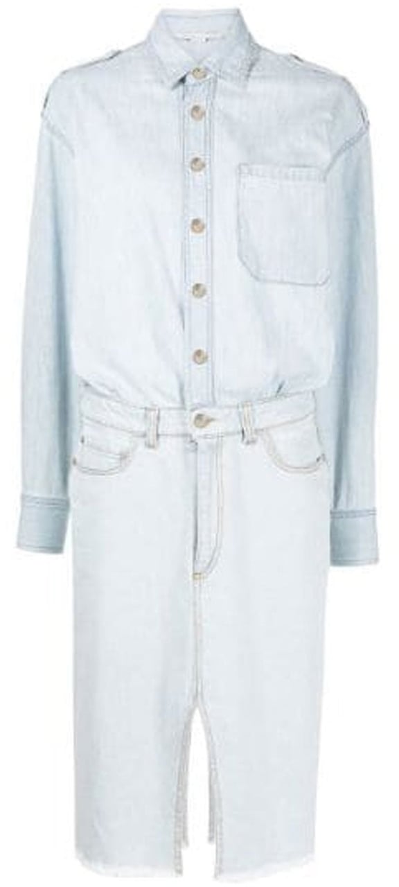 Stella McCartney Stella Mccartney Denim Shirt Dress Blauw