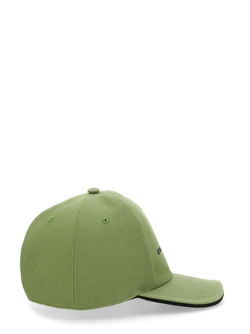 Stella McCartney Baseball Hat With Logo Embroidery Neutraal