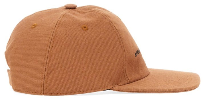 Stella McCartney Structured Brown Baseball Cap Oranje
