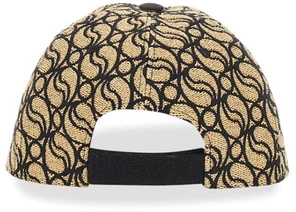 Stella McCartney Structured Neutral-Tone Hat with Refined Silhouette Zwart
