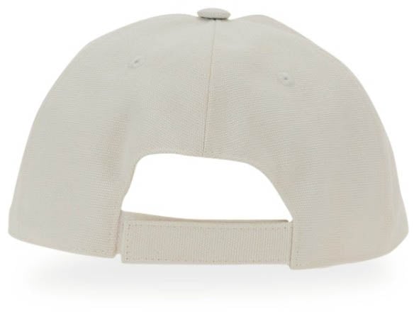 Stella McCartney Embroidered White Cotton Blend Cap Wit