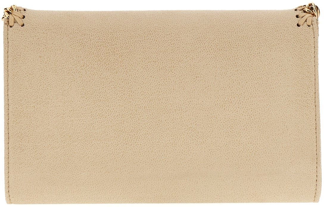 Stella McCartney Stella McCartney Beige shaggy deer mini Falabella crossbody bag Neutraal