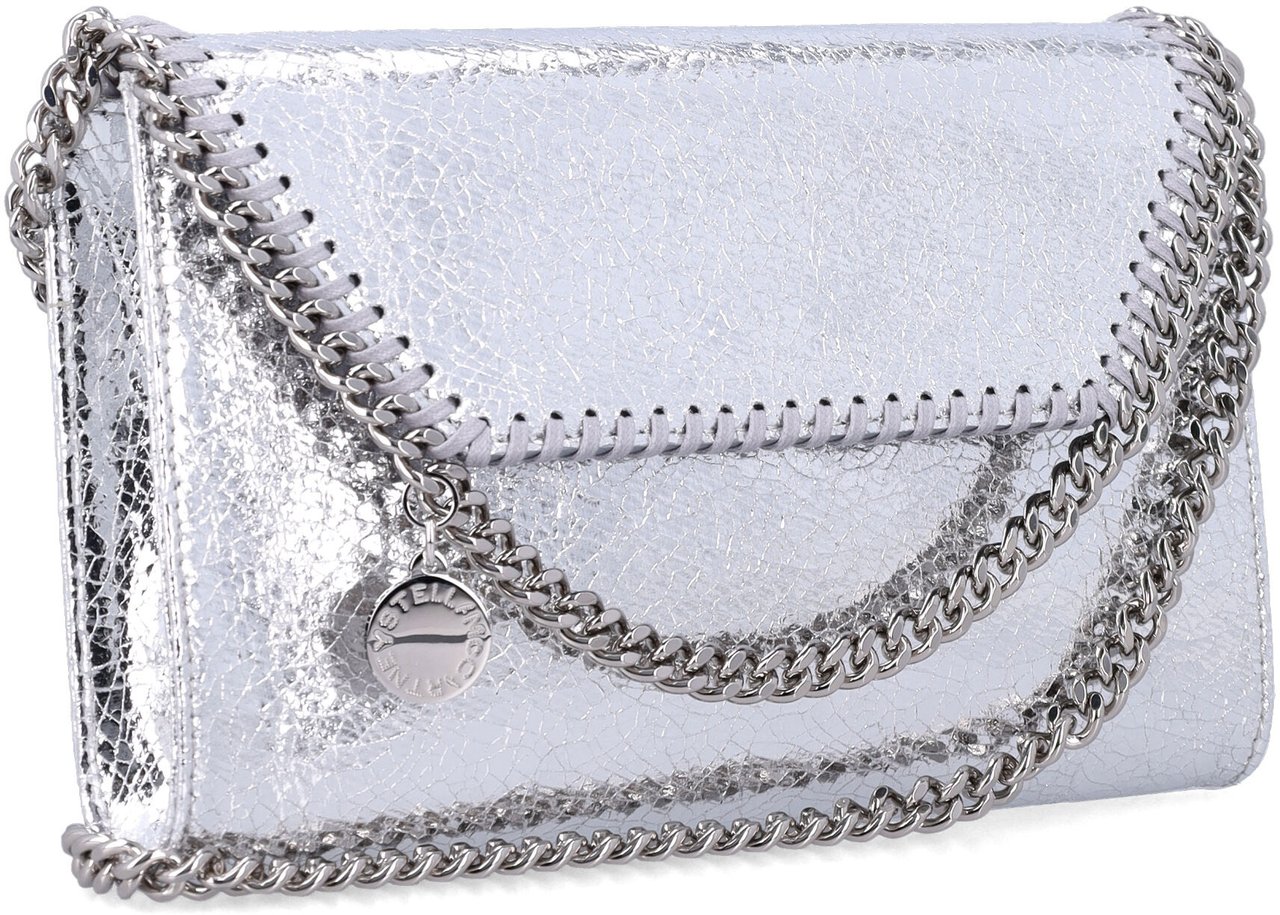 Stella McCartney Falabella Wallet On Chain Argento Zilver
