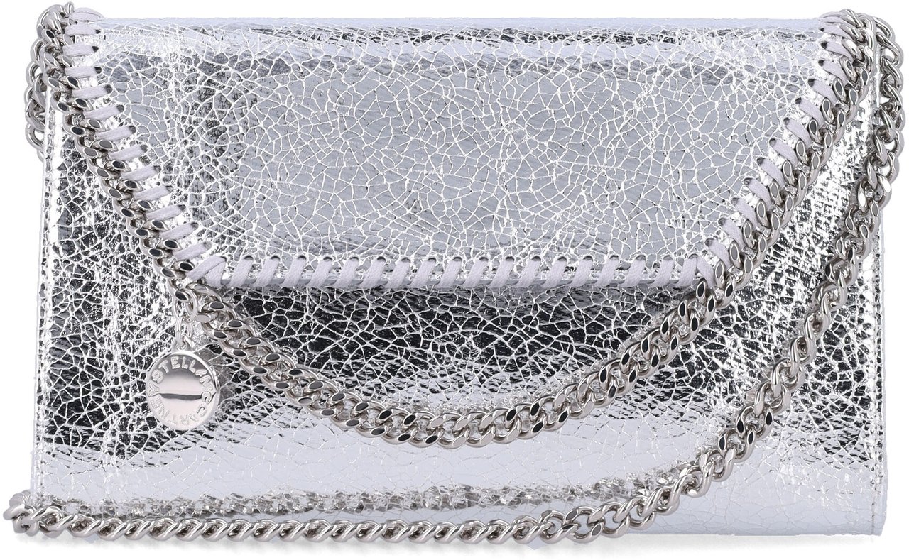 Stella McCartney Falabella Wallet On Chain Argento Zilver