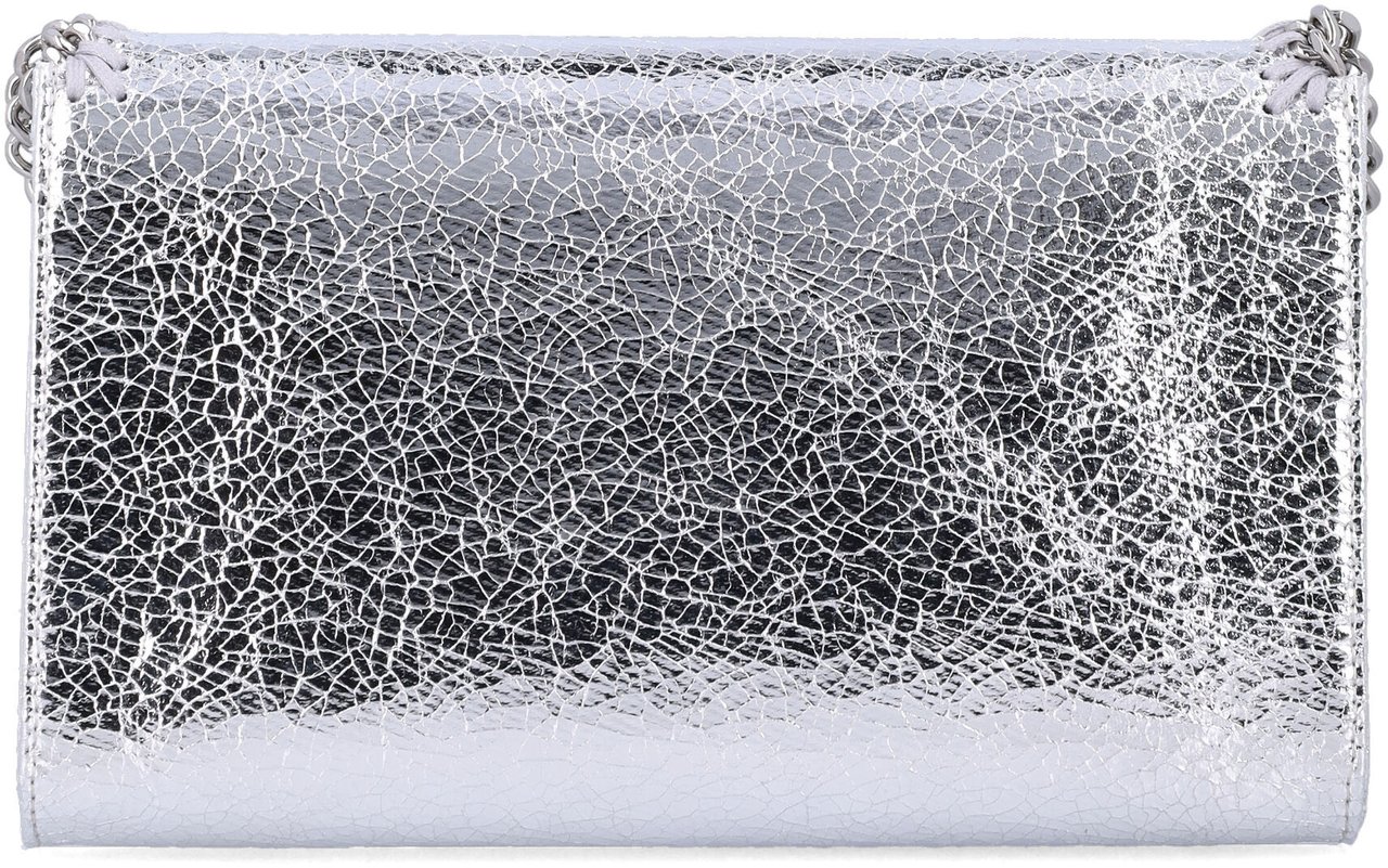 Stella McCartney Falabella Wallet On Chain Argento Zilver