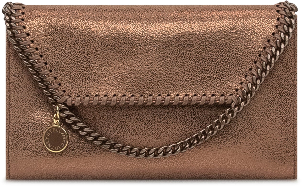 Stella McCartney Stella McCartney Copper shaggy deer Falabella wallet Metallic