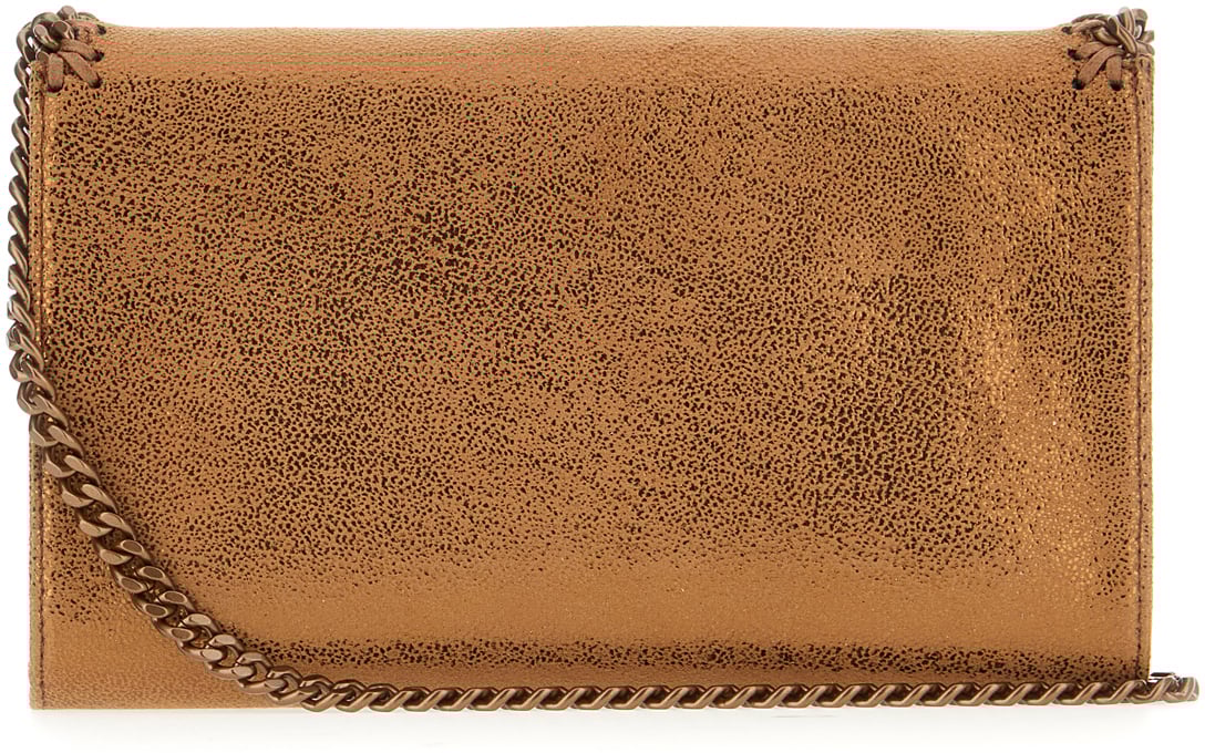 Stella McCartney Stella McCartney Copper shaggy deer Falabella wallet Metallic