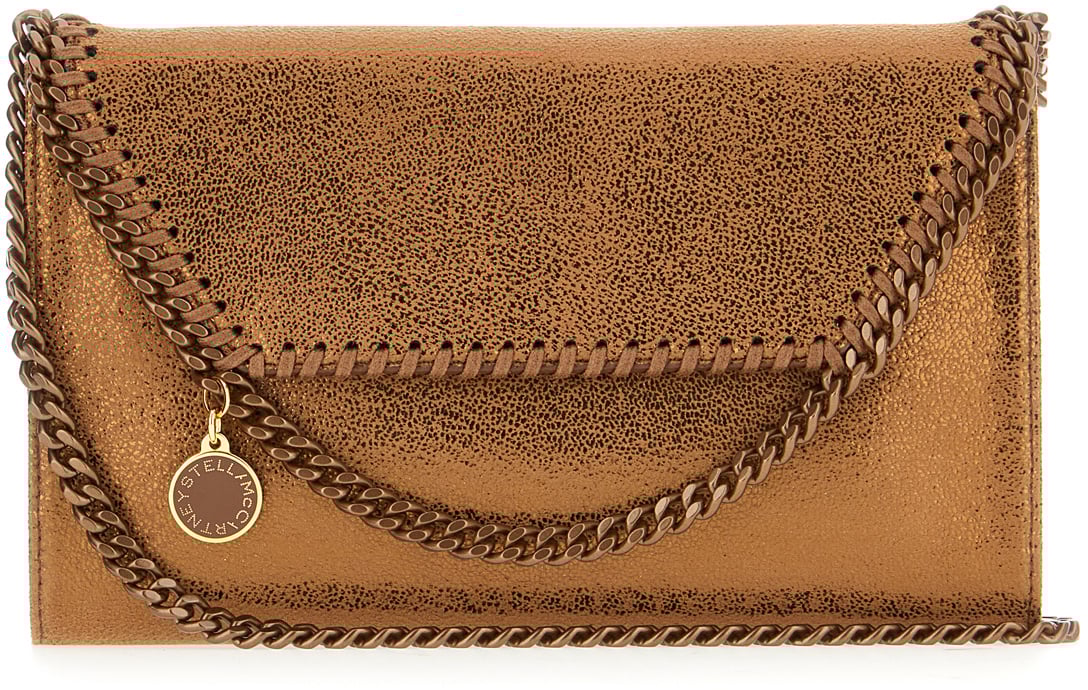 Stella McCartney Stella McCartney Copper shaggy deer Falabella wallet Metallic