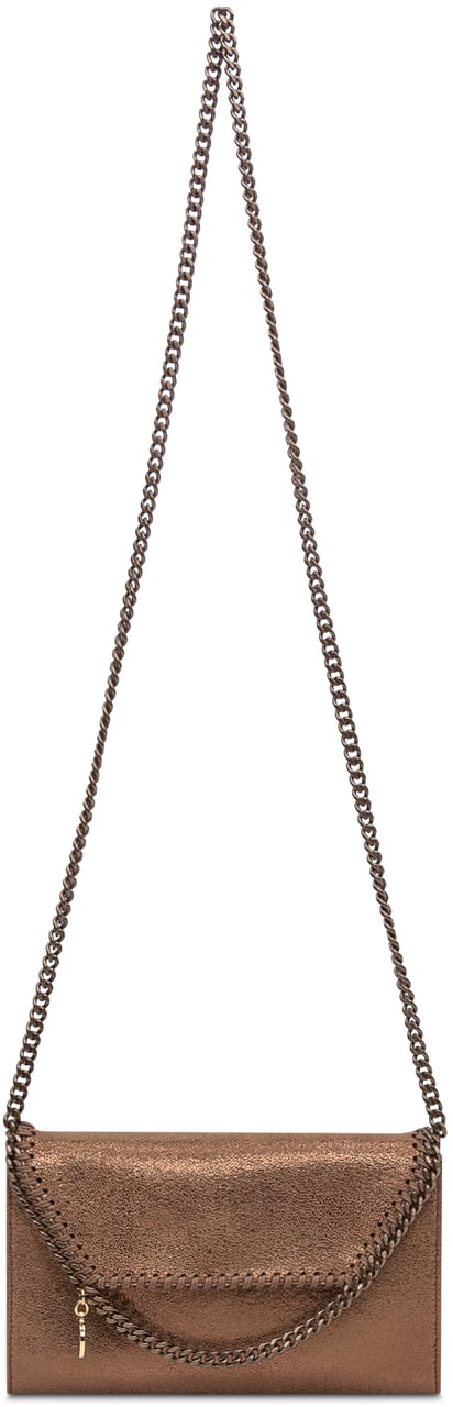 Stella McCartney Stella McCartney Copper shaggy deer Falabella wallet Metallic